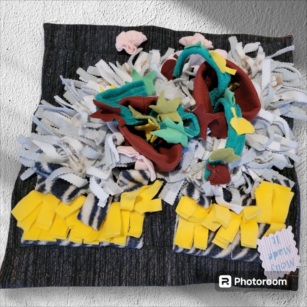 For Dogs Hand crafted snuffle sniffer enrichment mat for large dogs